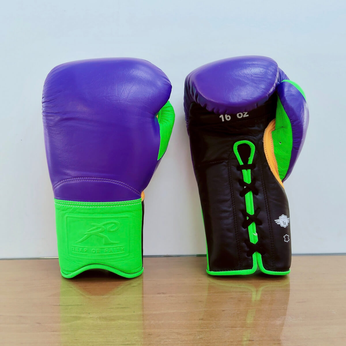 Super Samurai 超級武士 綁繩拳套 紫綠黑