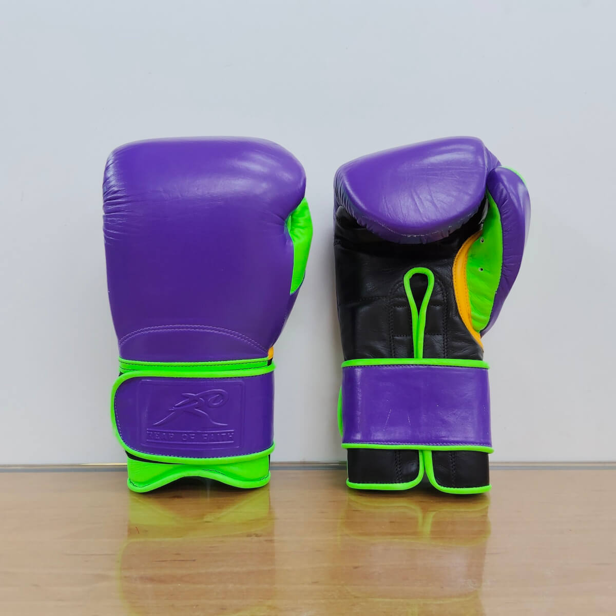 Super Samurai 超級武士 魔術貼拳套 紫綠黑